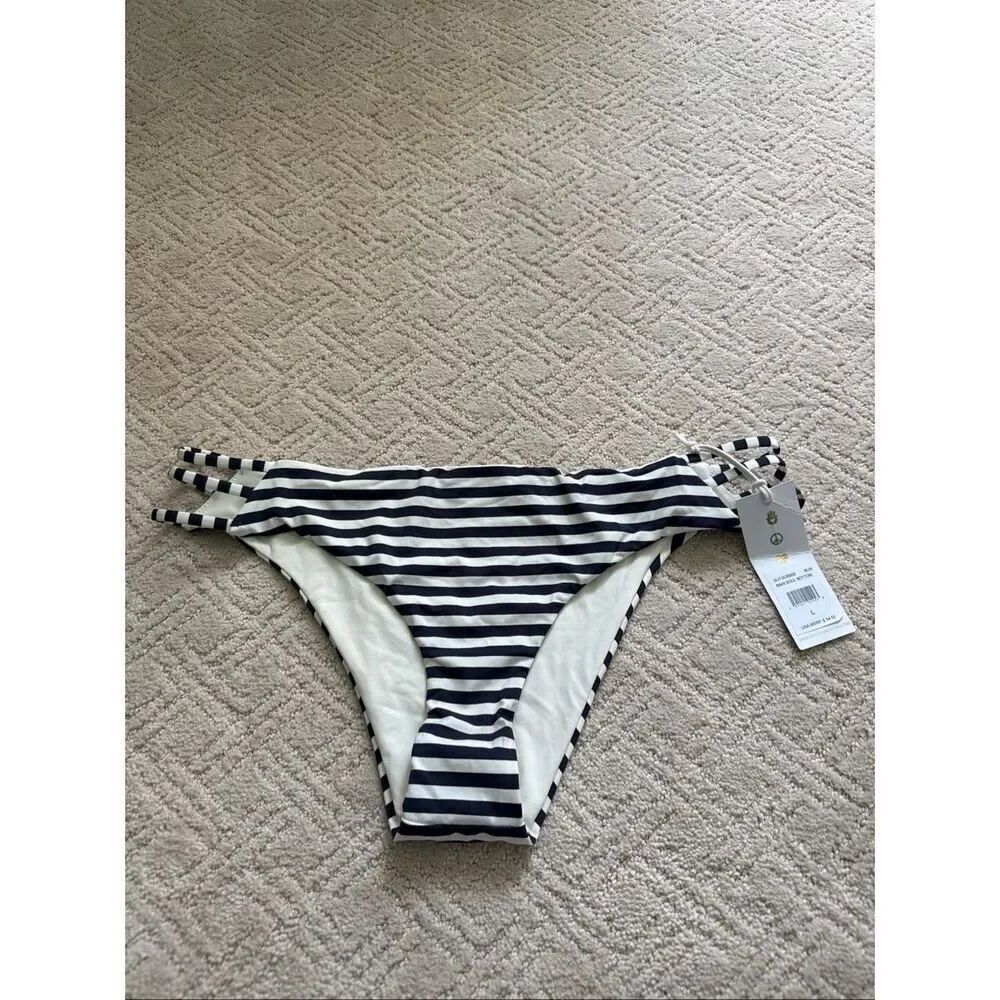 NWT Spiritual Gangster B&W Soul Bikini Bottom